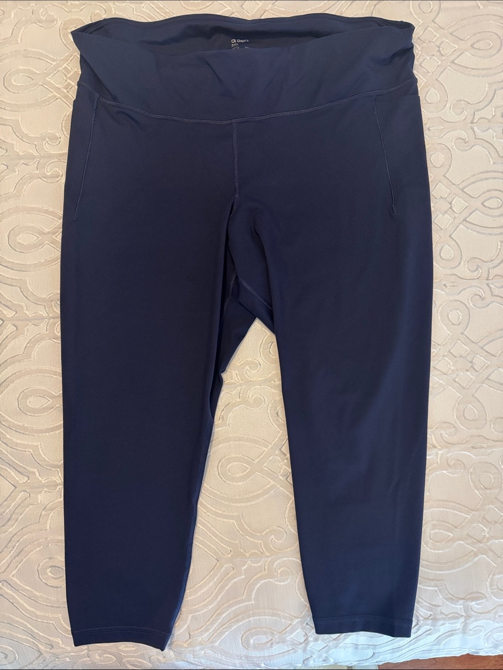 GAPFit Navy Activewear Top with Interior Care Print